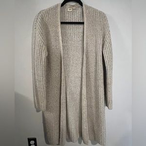 Gap Oat Long Knit Cardigan